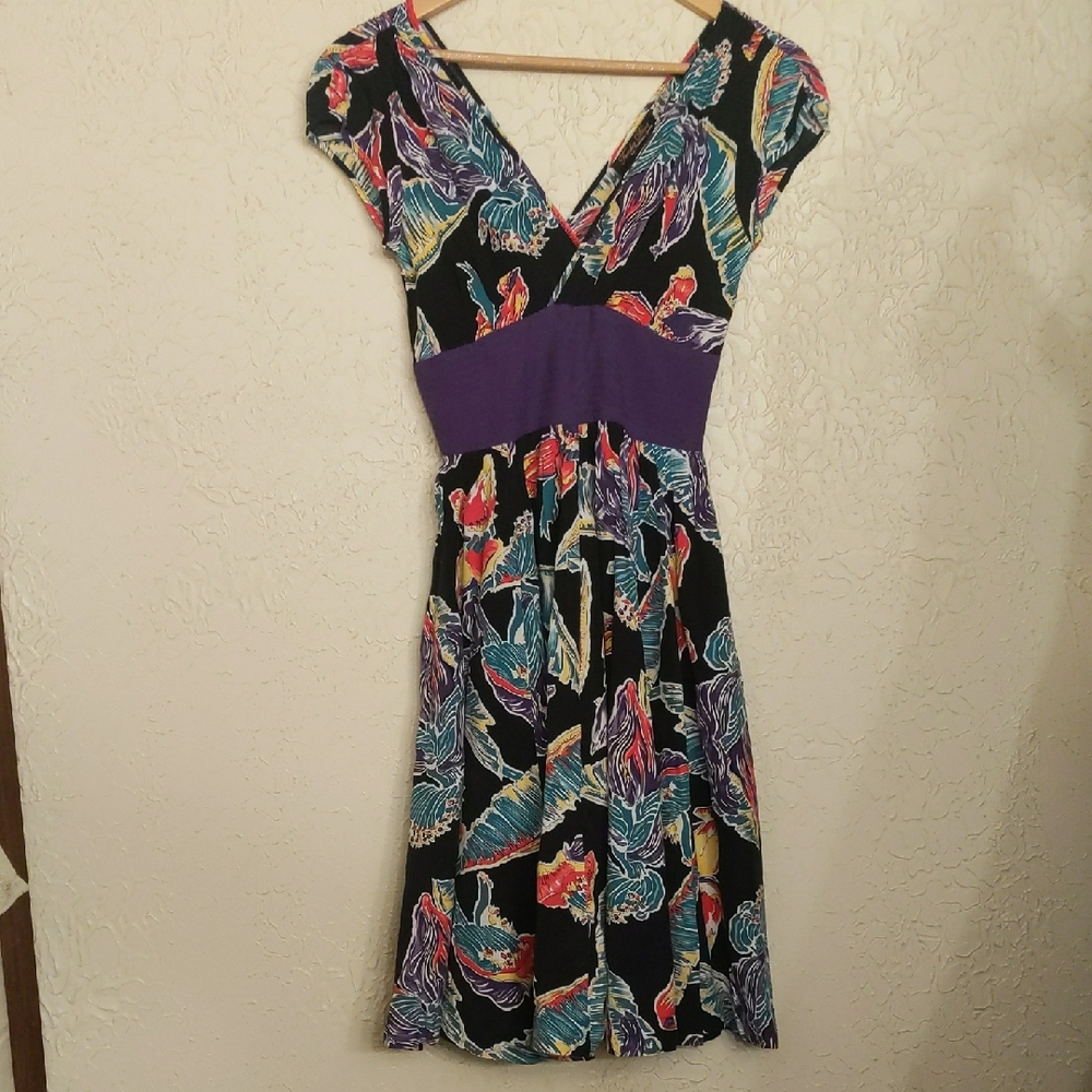Trashy Diva Tropical Flowers Print Sandy Dress